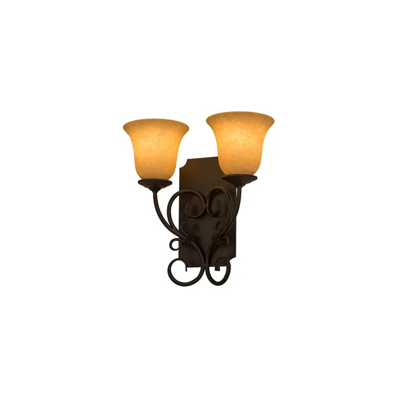 Meyda Tiffany Thierry 2 Light 14" Tall Wall Sconce Time-Limited
