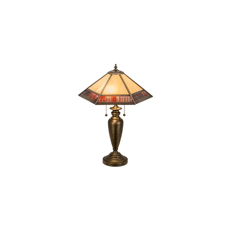 In Demand Meyda Tiffany Gothic 2 Light 25" Tall Buffet Table Lamp