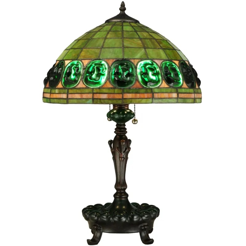 Super Sale Meyda Tiffany Turtleback 2 Light 24" Tall Hand-Crafted Table Lamp with Stained Glass