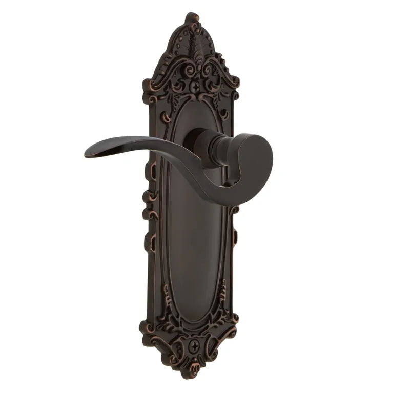 Nostalgic Warehouse Manor Non-Turning Two-Sided Lever Set with Victorian Rose Hassle-Free Returns
