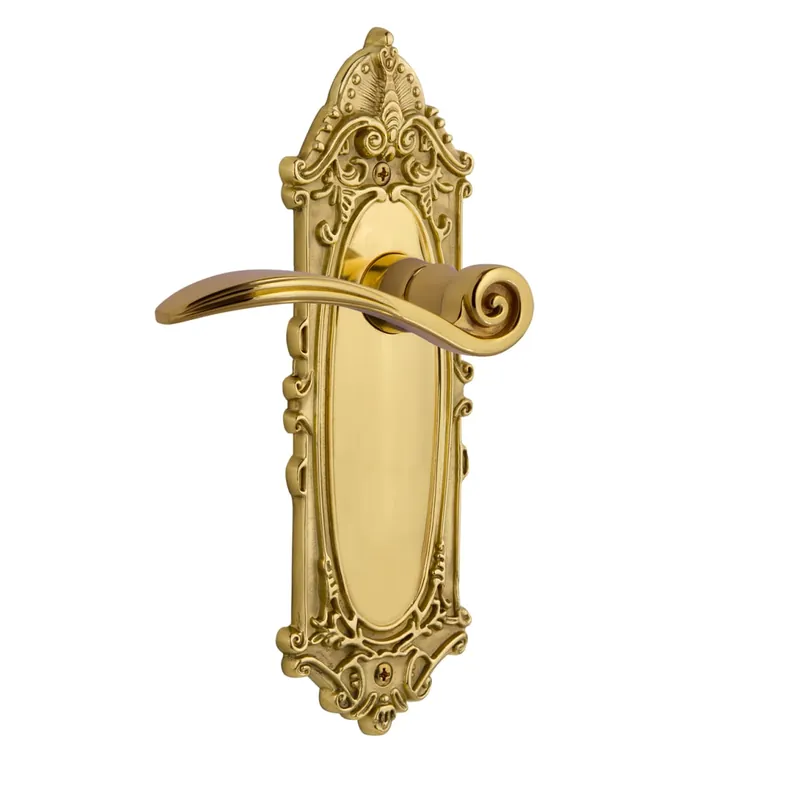 Nostalgic Warehouse Swan Non-Turning Two-Sided Lever Set with Victorian Rose Special Discount