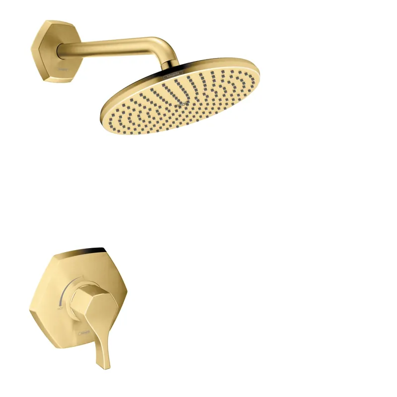 Hansgrohe Locarno Pressure Balance Shower Only Trim Package with 2.5 GPM Rain Shower Head - Less Valve Best Seller
