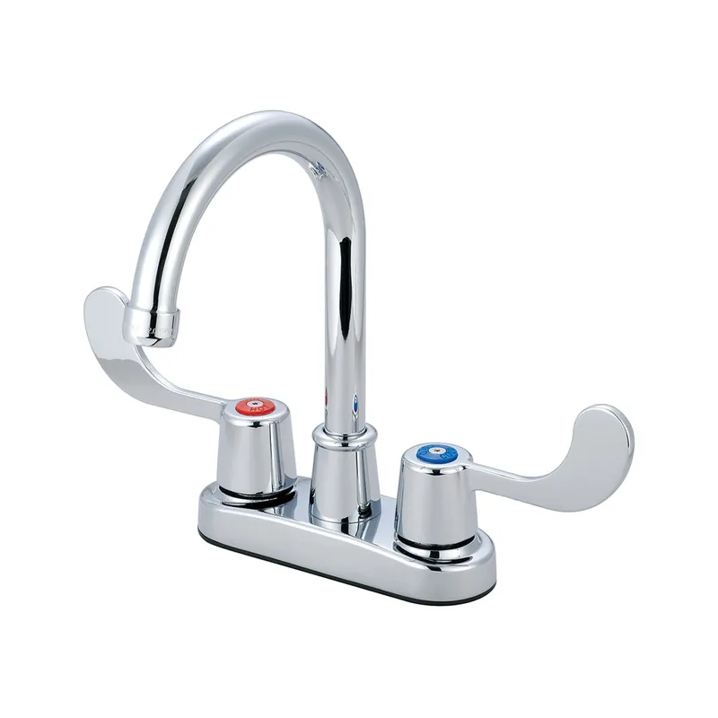 Olympia Faucets Elite 1.5 GPM Centerset 5-1/4" Reach Bar Faucet with Dual Wrist Blade Handles Affordable