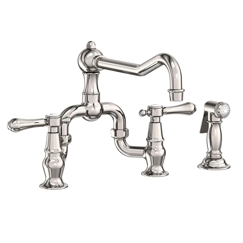 Newport Brass Chesterfield 1.8 GPM Widespread Bridge Kitchen Faucet Next Day Delivery