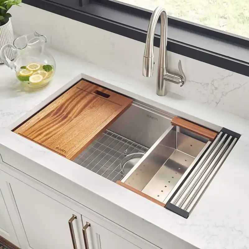 Ruvati Roma 28" Undermount Single Basin Stainless Steel Kitchen Sink Today Only
