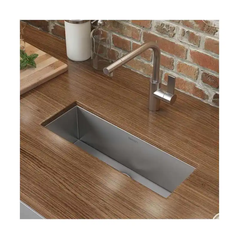 Ruvati Nesta 23" Undermount Single Basin Stainless Steel Kitchen Sink with Basin Rack and Basket Strainer No Minimum Order