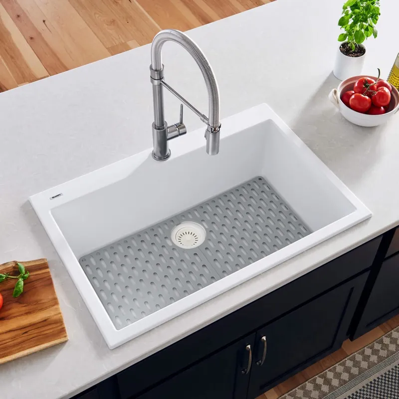Clearance Ruvati epiGranite 31-1/8" Drop In Single Basin Granite Composite Kitchen Sink