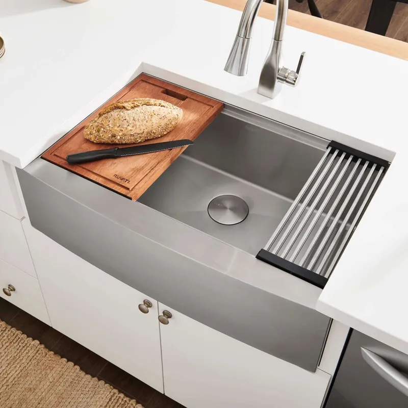 Buy Online Ruvati Verona 27" Farmhouse Single Basin Stainless Steel Kitchen Sink