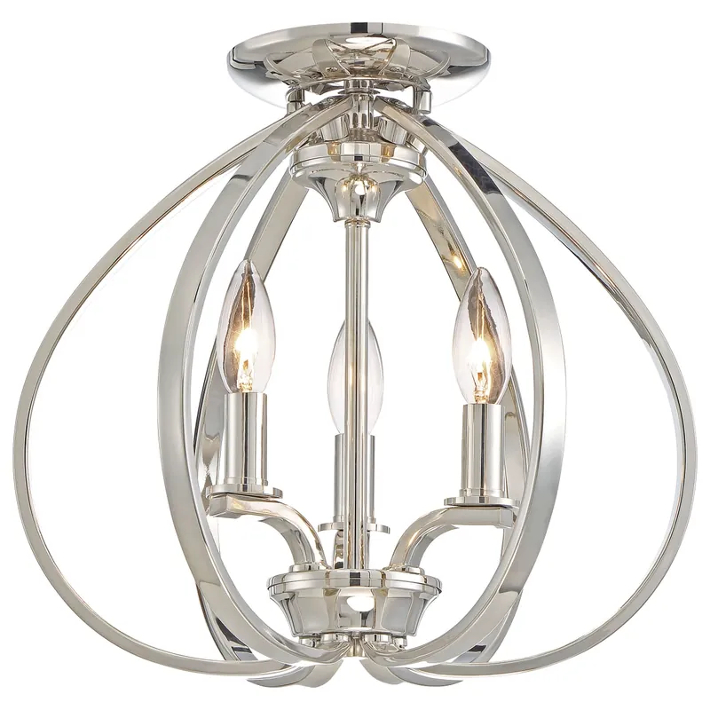 Minka Lavery 3 Light 14" Wide Flush Mount Ceiling Fixture from the Tilbury Collection Handmade
