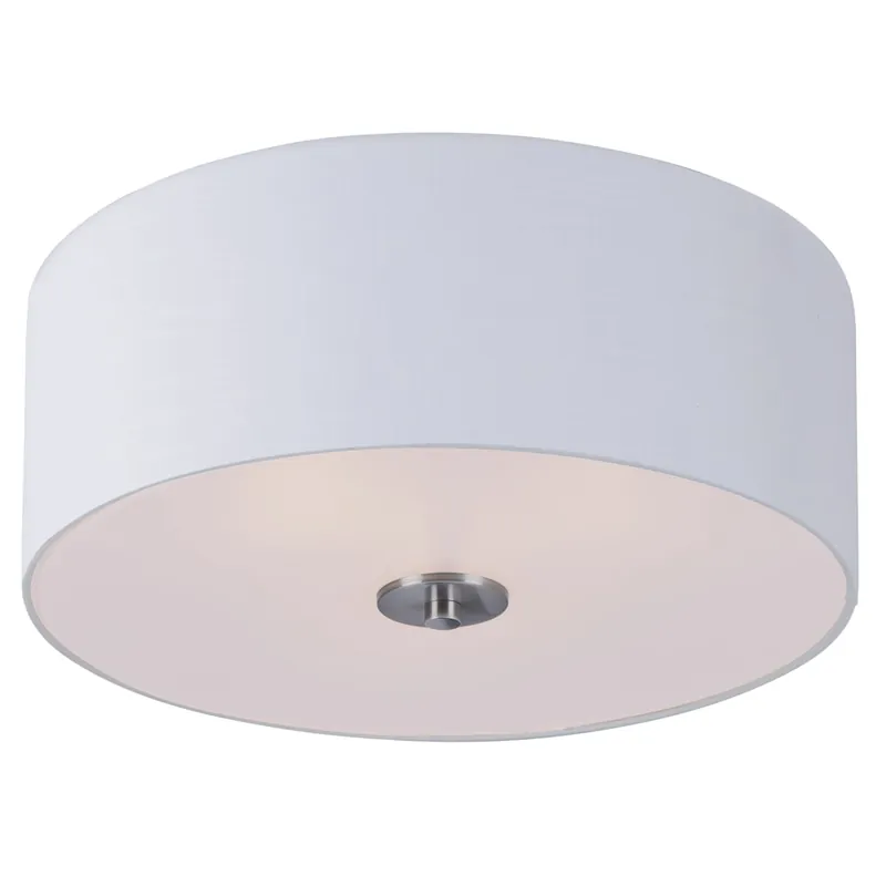 Maxim Bongo 18" Wide 3 Light Fabric Drum Ceiling Light Price Cut