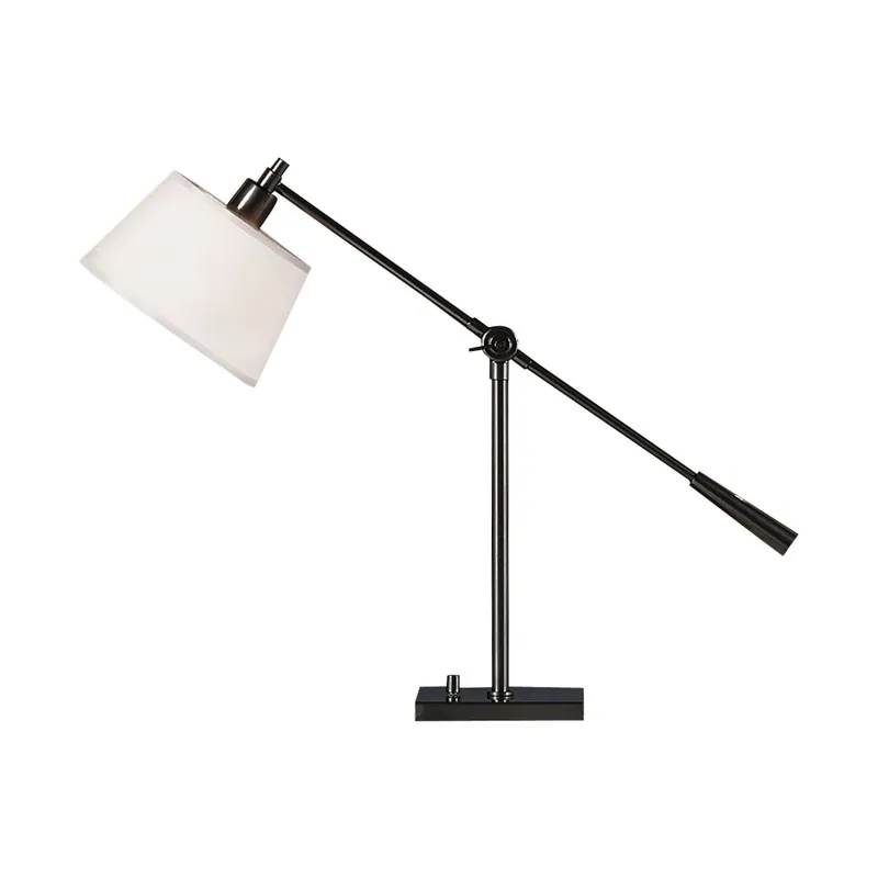 Fresh Stock Robert Abbey Real Simple 16" Boom Arm Table Lamp with a Snowflake Shade