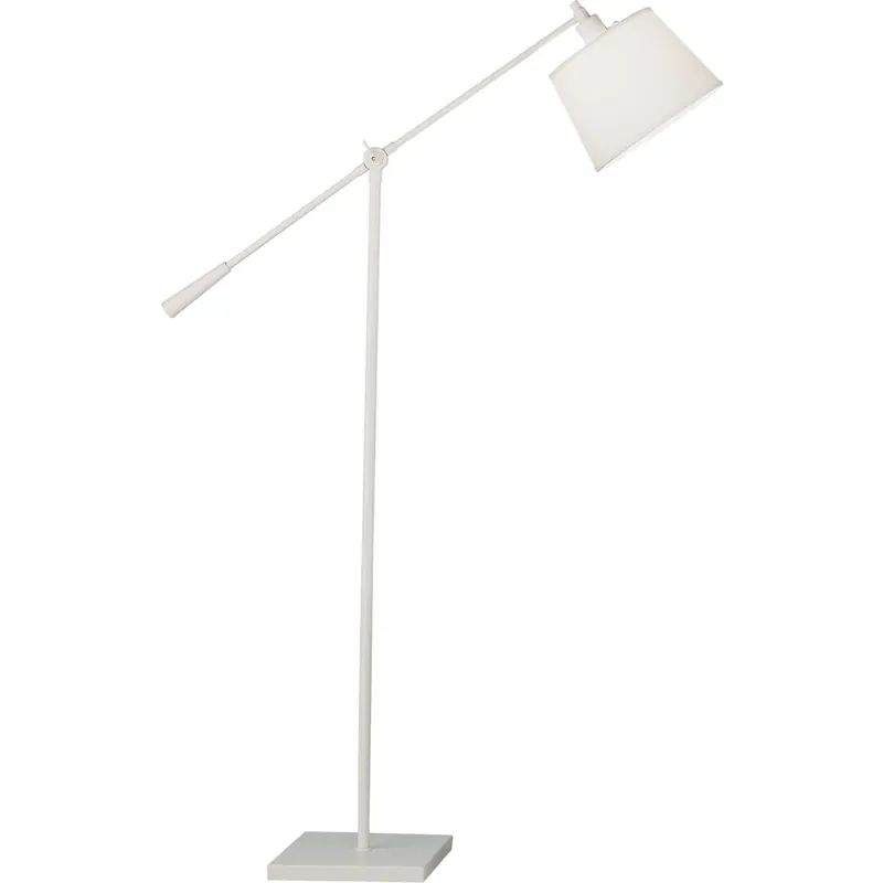 Robert Abbey Real Simple 43" Boom Arm Floor Lamp with Monte Blanc Shade Today Only