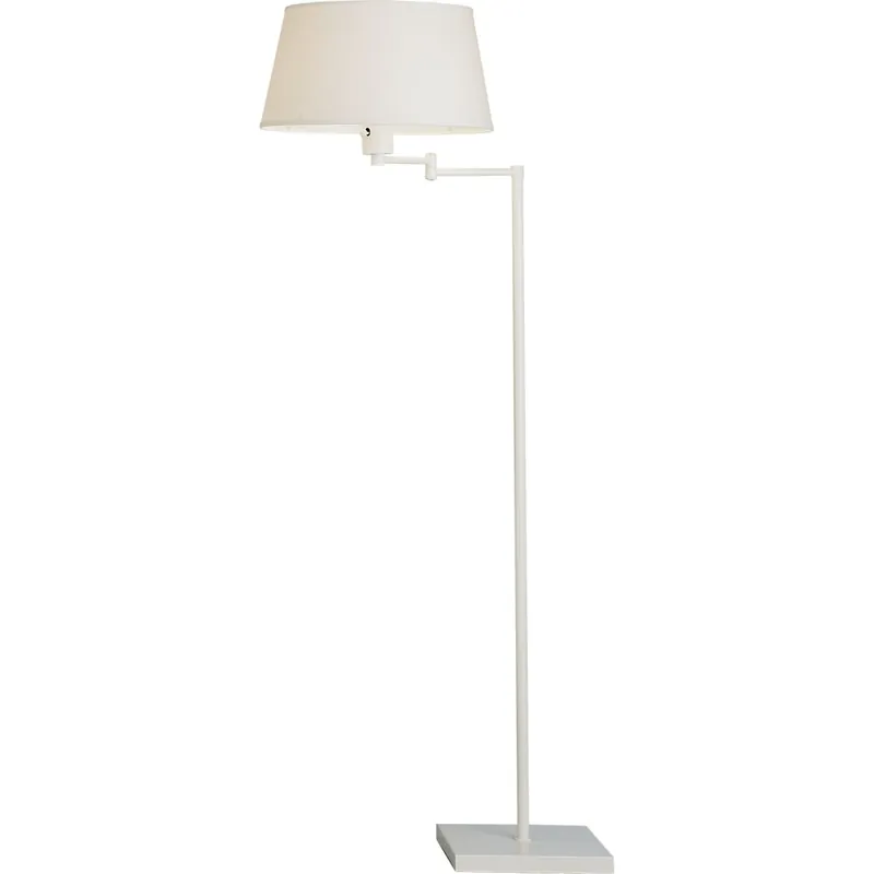 High Quality Robert Abbey Real Simple 56" Swing Arm Floor Lamp with a Monte Blanc Parchment Shade