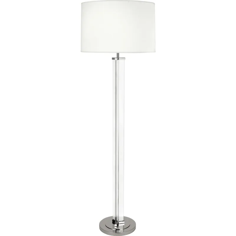 Genuine Robert Abbey Fineas 66" Column Floor Lamp with a Fondine Fabric Shade
