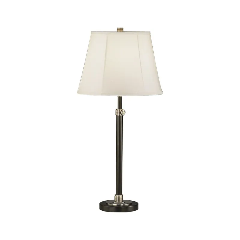 Robert Abbey Bruno 26" Adjustable Buffet Table Lamp with a White Microfiber Shade No Minimum Order