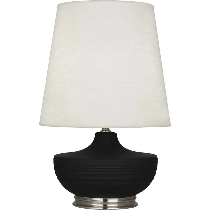 Authentic Robert Abbey Nolan 28" Vase Table Lamp with Nickel Accents