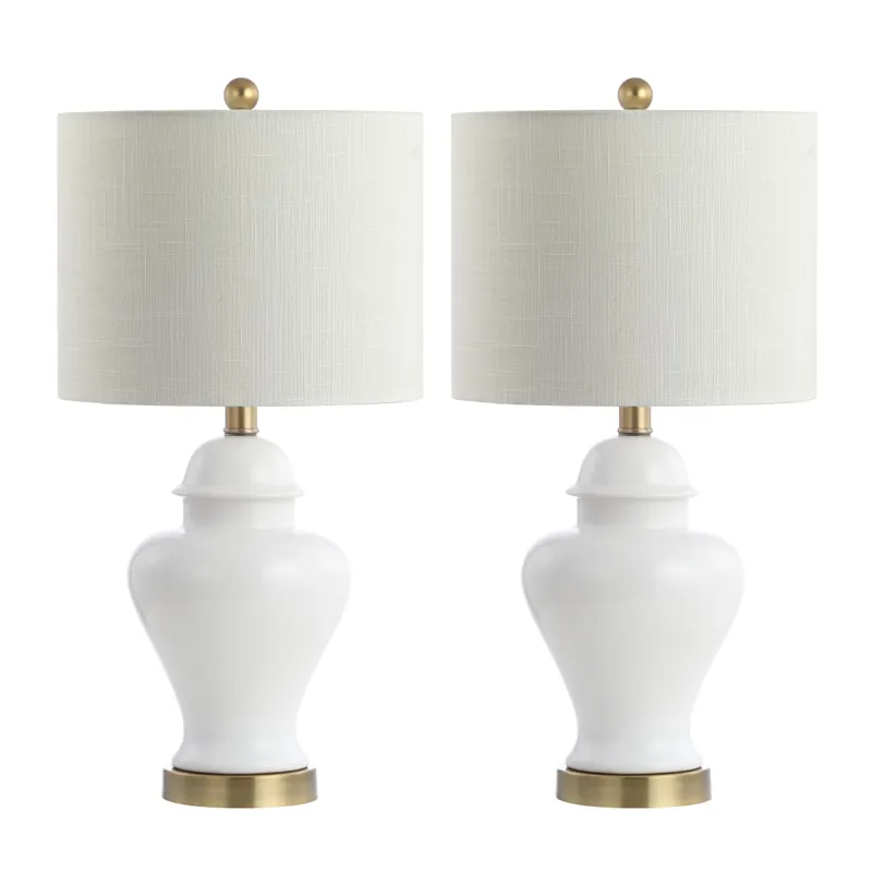 Exclusive JONATHAN Y Lighting Qin 22" Tall LED Table Lamp - Set of 2