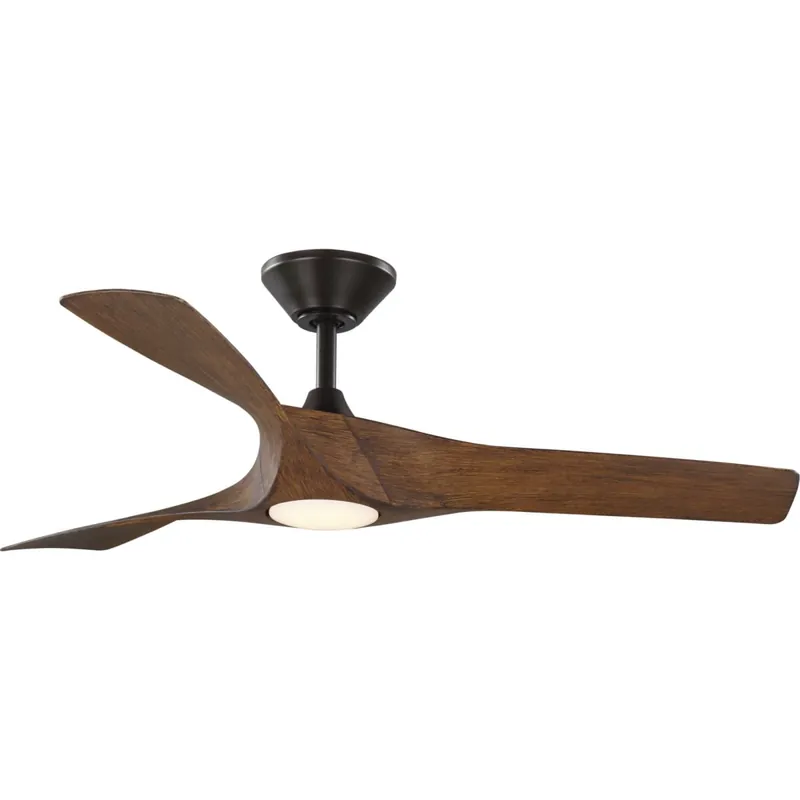 Modern Progress Lighting Ryne 52" 3 Blade LED Outdoor Ceiling Fan with DC Motor and Remote Control