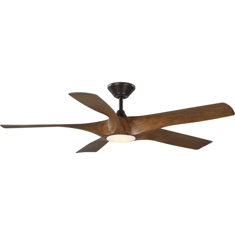 Weekend Sale Progress Lighting Vernal 60" 5 Blade Smart LED Indoor Ceiling Fan with DC Motor and Remote Control