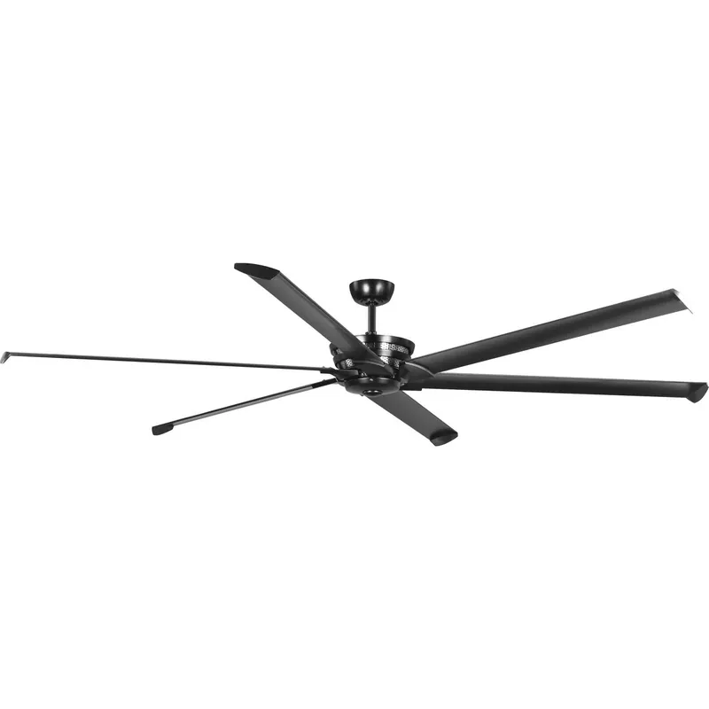 Fast Shipping Progress Lighting Huff 96" 6 Blade Indoor Ceiling Fan with Remote Control