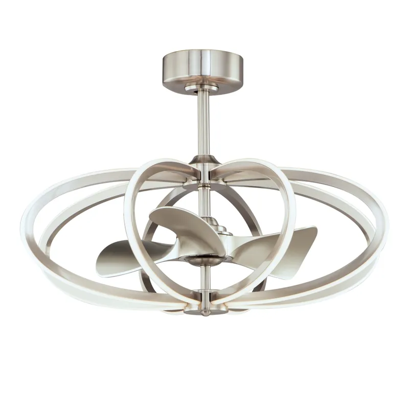 Weekend Sale Maxim Solstice 22" 3 Blade Smart LED Indoor Ceiling Fan with Wall Mountable Remote Control