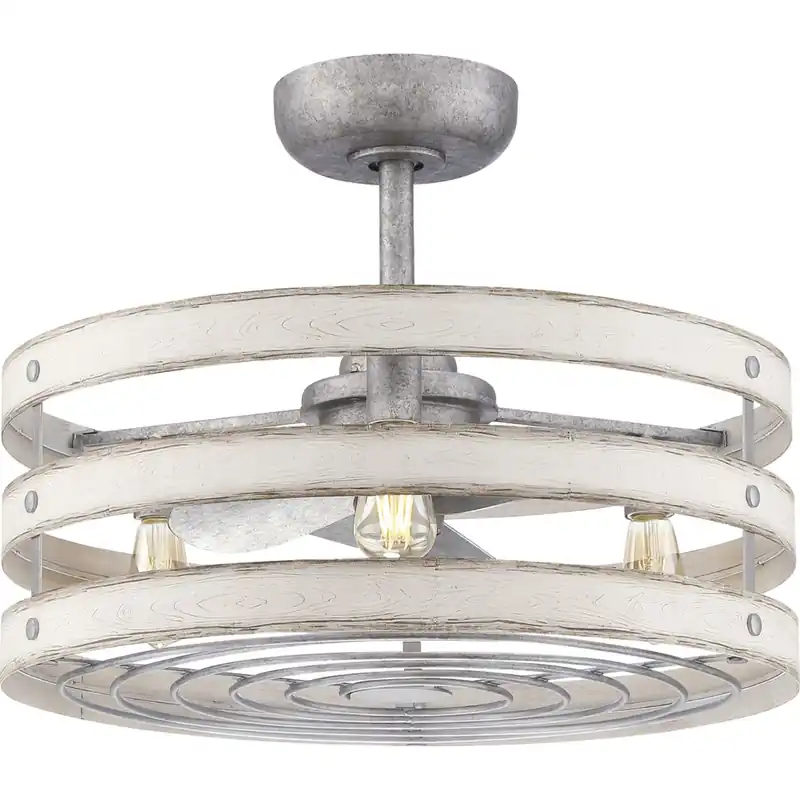 Grab Now Progress Lighting Gulliver 24" 3 Blade Indoor Fandelier with LED Lighting and Handheld Remote