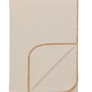 BRERA BISQUE WITH RUST STITCH - Included in: Thom Filicia Throws Genuine