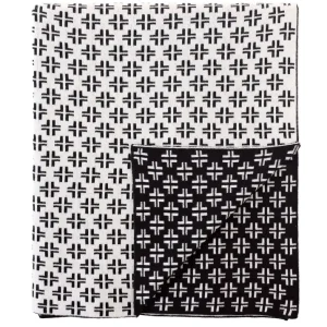 LENNON CRISS-CROSS KNIT THROW IN BLACK - Included in: Thom Filicia Throws Luxury