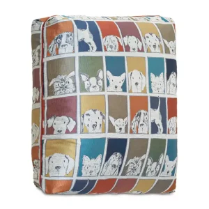 LUCKY DOG MULTICOLORED FLOOR PILLOW - Included in: Pets Worldwide Shipping