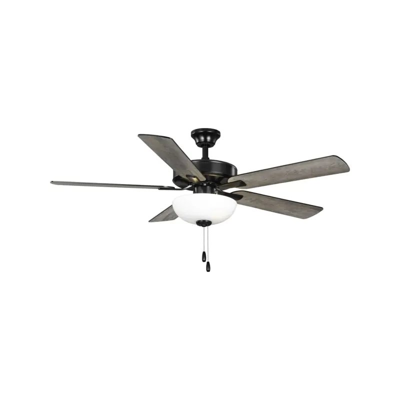 Fresh Stock Progress Lighting AirPro Builder 52" 5 Blade LED Indoor Ceiling Fan