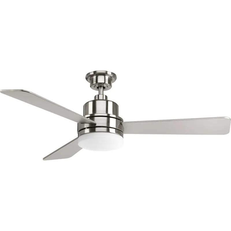 Secure Checkout Progress Lighting Trevina 52" 3 Blade Indoor Ceiling Fan with Wall Control and Integrated LED Light Kit
