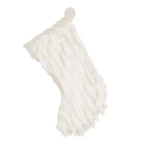 TINSEL FAUX FUR STOCKING - Included in: Holiday Glam,Home for the Holidays Final Sale
