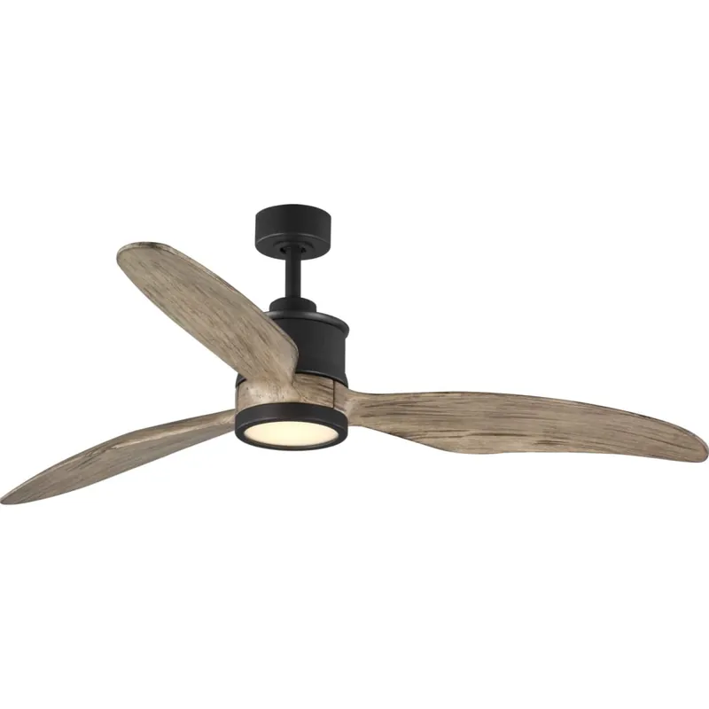 Progress Lighting Farris 60" 3 Blade Indoor DC Motor Ceiling Fan - Remote Control and LED Light Kit Included Modern