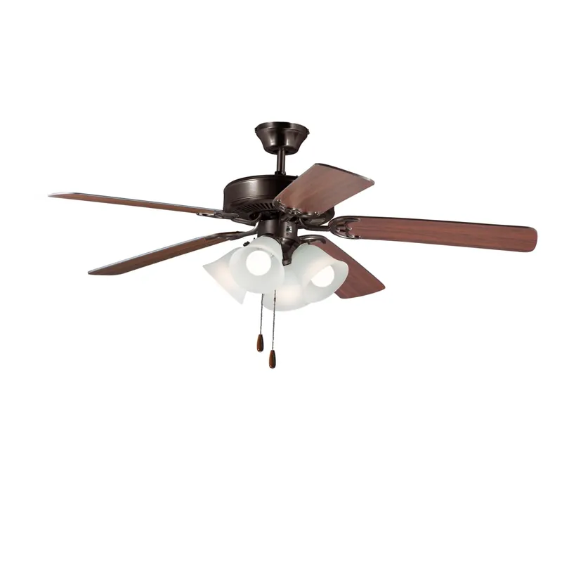 Direct From Factory Maxim Basic-Max 52" 5 Blade Indoor Ceiling Fan - Light Kit Included