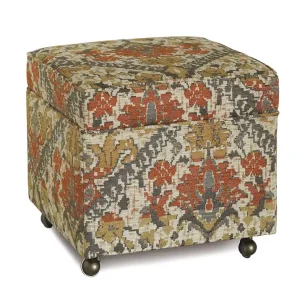 Next Day Delivery DOUGLAS CAMEL STORAGE BOXED OTTOMAN - Included in: Chalet Alpine Home