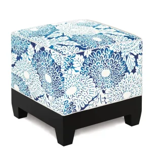 Luxury INDIRA FLORAL CUBE OTTOMAN - Included in: Indira