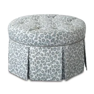 LIESL LEOPARD PRINT OTTOMAN - Included in: Liesl Free Returns