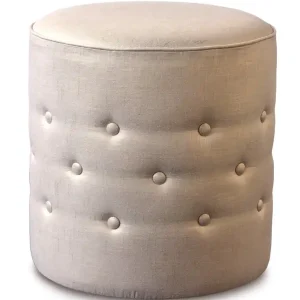 REFLECTION GOLD TUFTED OTTOMAN - Included in: Imogen Reduced Price