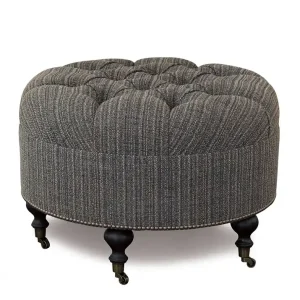 REIGN TEXTURED ROUND OTTOMAN - Included in: Reign Direct From Factory