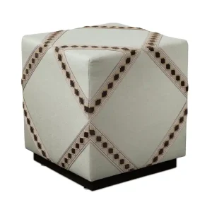 Latest STEEPLECHASER DIAMOND TAPE OTTOMAN - Included in: Steeplechaser
