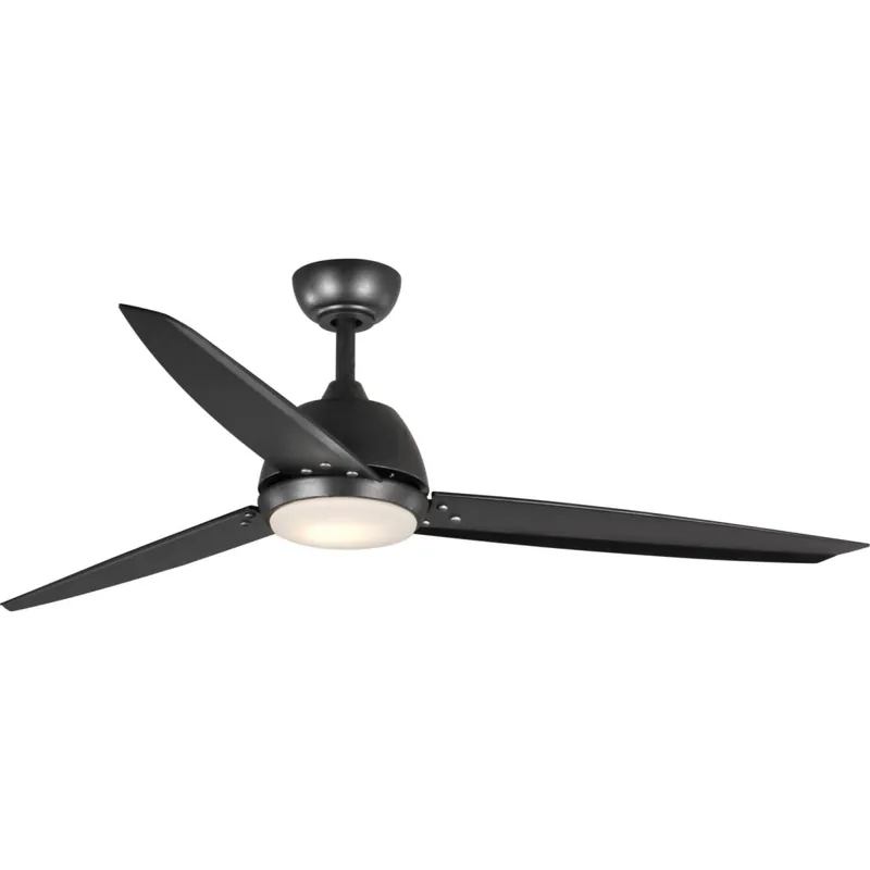 Holiday Sale Progress Lighting Oriole 60" 3 Blade Indoor Ceiling Fan - Remote Control and LED Light Kit Included