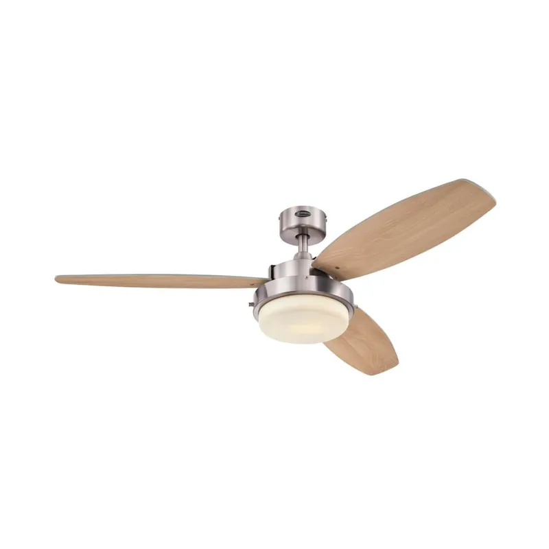 While Supplies Last Westinghouse Alloy LED 52" 3 Blade LED Indoor Ceiling Fan with Reversible Blades, Light Kit and Downrod Included