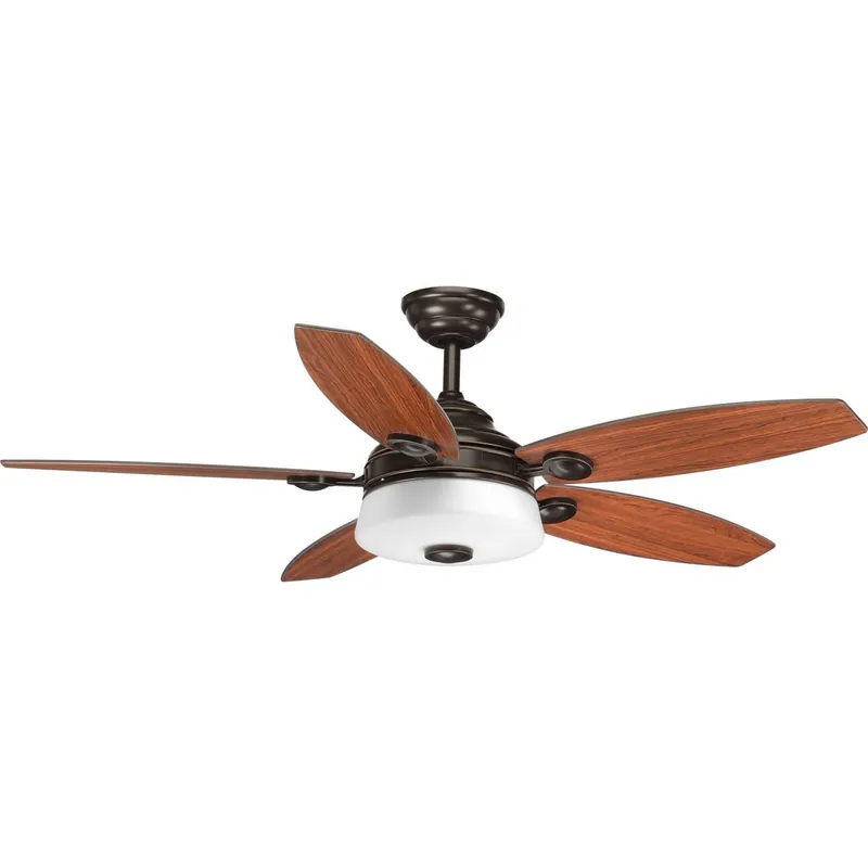 Progress Lighting Graceful 54" 5 Blade Integrated LED Indoor Ceiling Fan with White Opal Shade Cheap