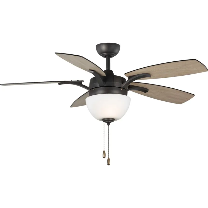 Affordable Progress Lighting Olson 52" 5 Blade Indoor Ceiling Fan - Light Kit Included