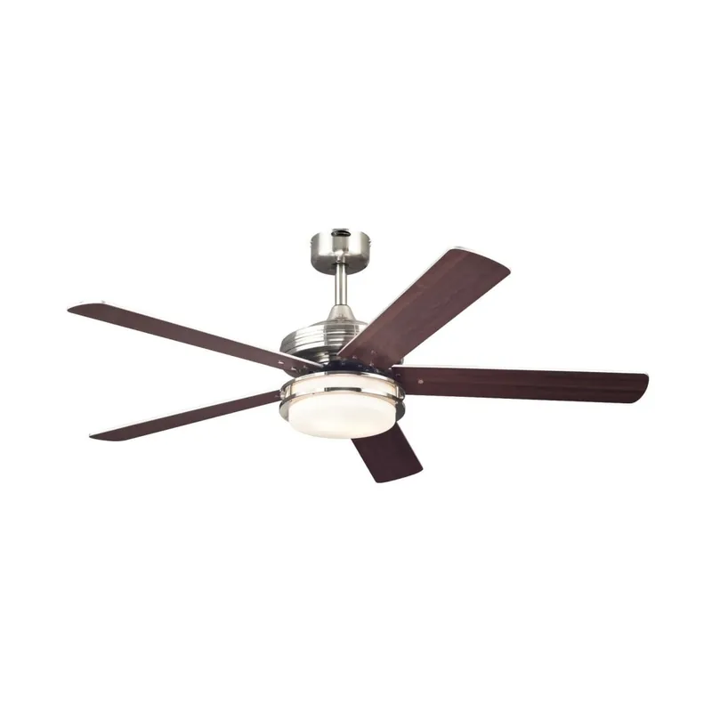 Westinghouse Castle LED 2 Light 5 Blade LED Hanging Indoor Ceiling Fan with Reversible Motor, Reversible Blades, Light Kit Downrod Included Don’t Miss Out