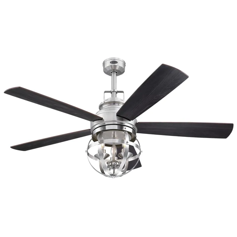 Best Price Westinghouse Stella Mira 52" 5 Blade LED Indoor Ceiling Fan with Wall Control and Remote Control
