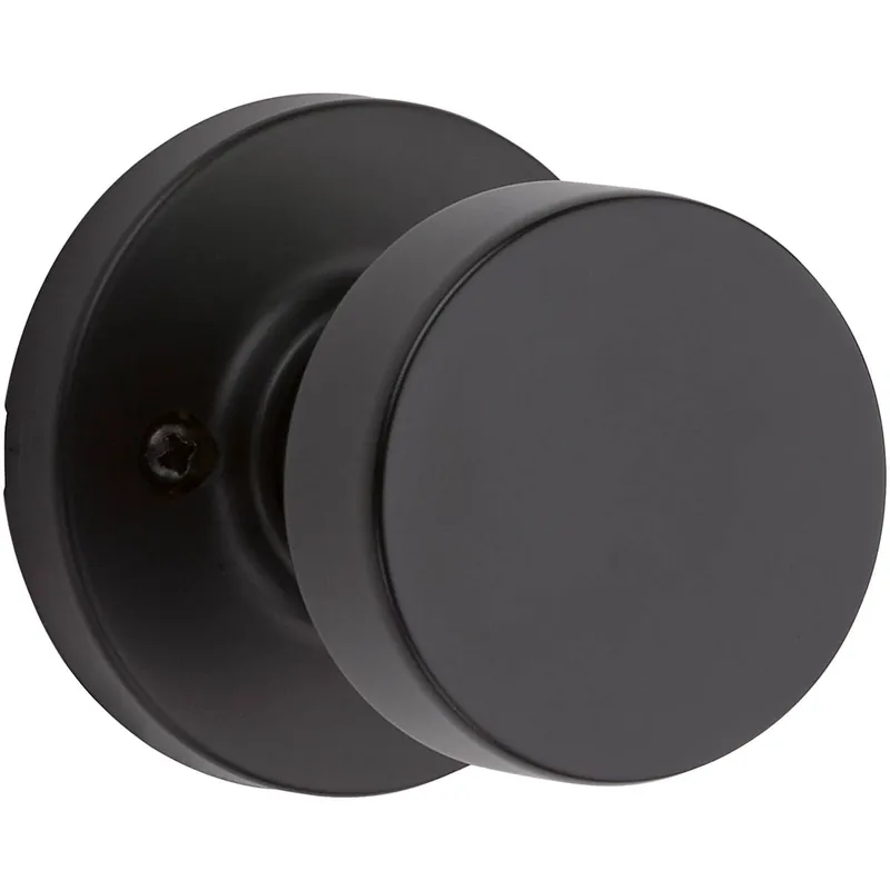 Kwikset Pismo Non-Turning One-Sided Dummy Door Knob with Round Rose Trusted Brand