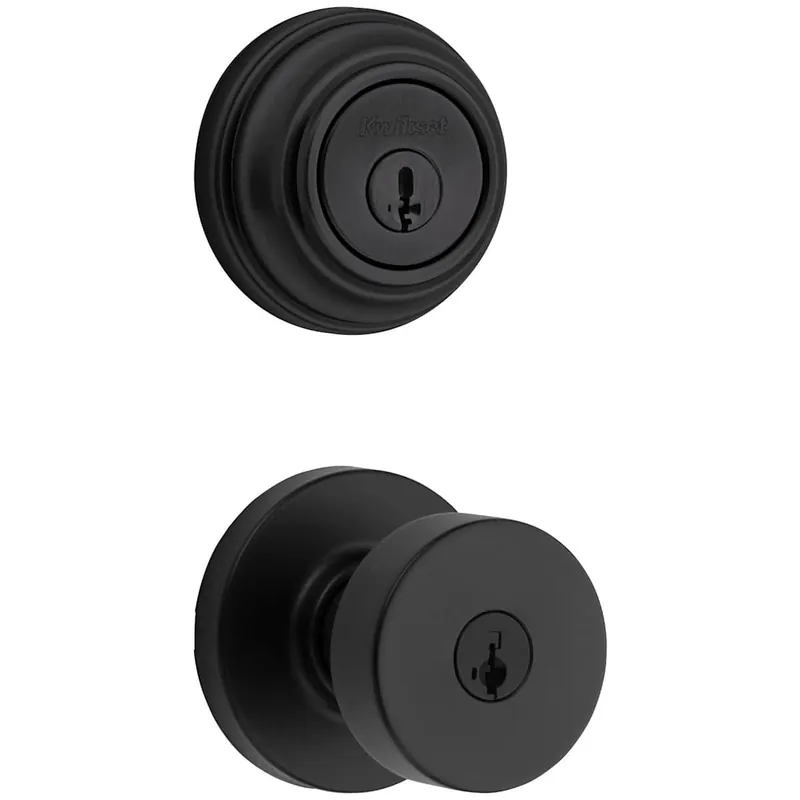 Original Kwikset Pismo Single Cylinder Keyed Entry Knob Set and Deadbolt Combo with SmartKey from the 980 Series
