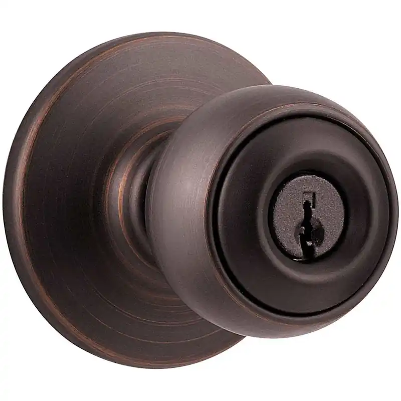 Kwikset Security Series Polo Single Cylinder Keyed Entry Door Knobset In Demand