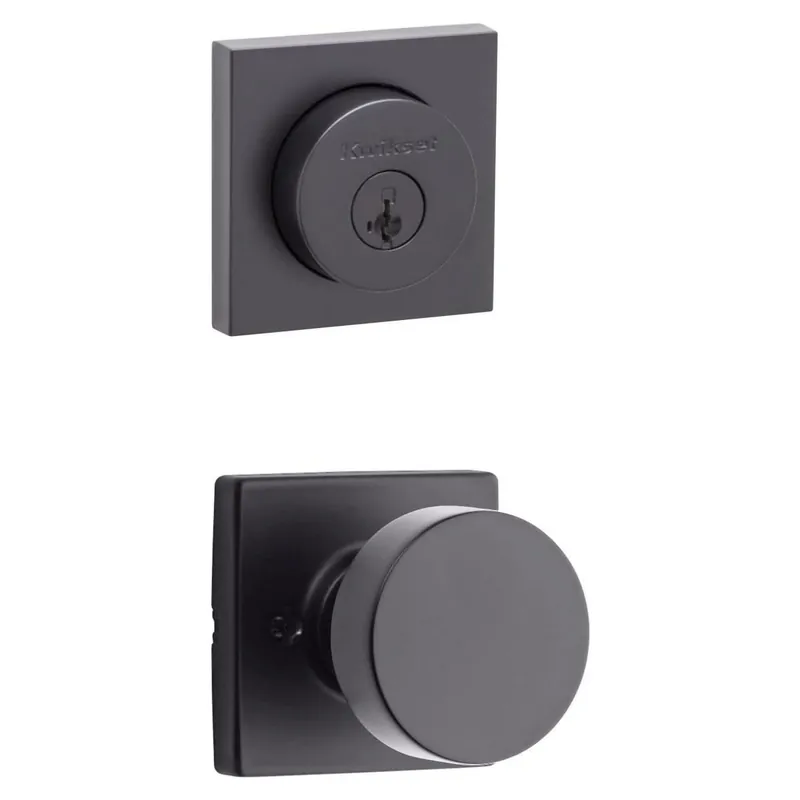 Kwikset Pismo Passage Knob Set and Single Cylinder Keyed Entry Deadbolt Combo with SmartKey from the Halifax Collection Hot Picks